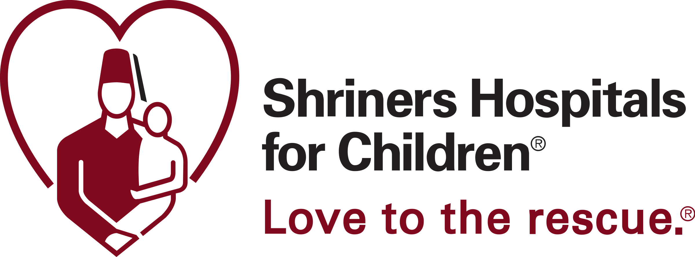 Shriners Hospitals For Children Logo Png Transparent - Shriners Hospitals For Children Logo (2400x888), Png Download
