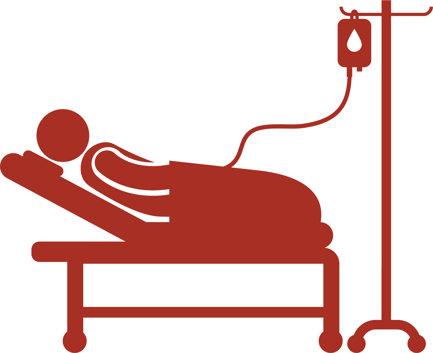 Svg Free Library Patient In Hospital Bed Clipart - Patient In Bed Cartoon (1402x1142), Png Download