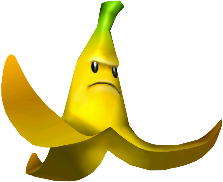 Super Mario Wiki Β - Mario Kart Double Dash Big Banana (783x639), Png Download