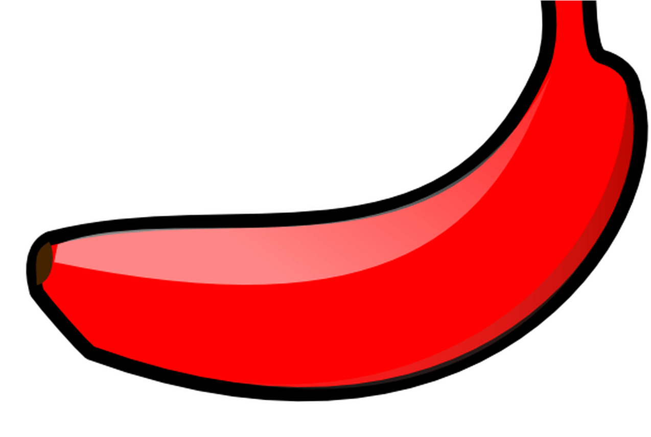 Black Deco Style Banana Hair Clip Deco Resin Banana (1368x855), Png Download