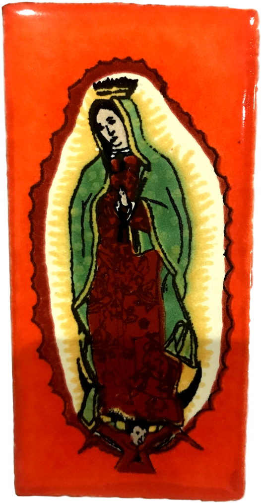 Religious Tile Small Virgen De Guadalupe Multi- Color - Illustration (961x1280), Png Download