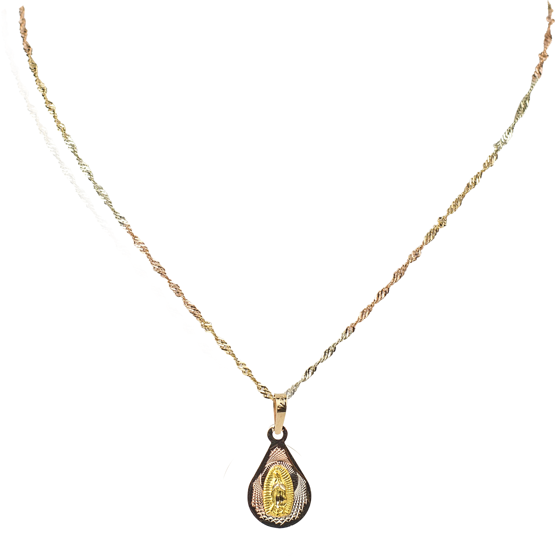 Medalla Gota / Virgen De Guadalupe - Necklace (2551x2551), Png Download