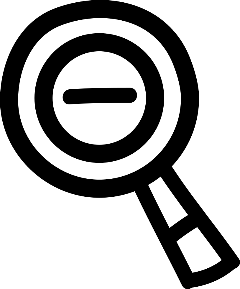 Png File Svg - Magnifying Glass (814x980), Png Download