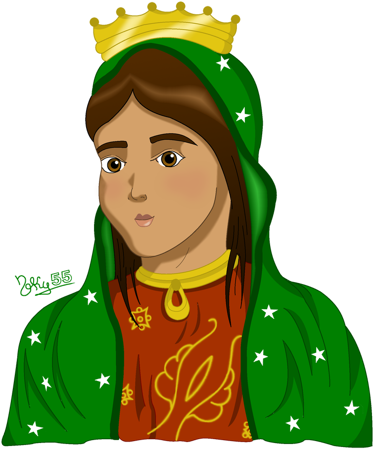 Org Virgen De Guadalupe Drawings Eazy Www Imagenesmi - Virgen De Animacion (795x1005), Png Download