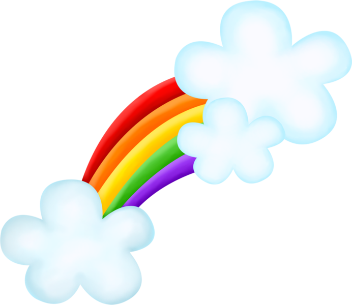 Arco Iris Cute Png - Arcoiris Png (692x600), Png Download