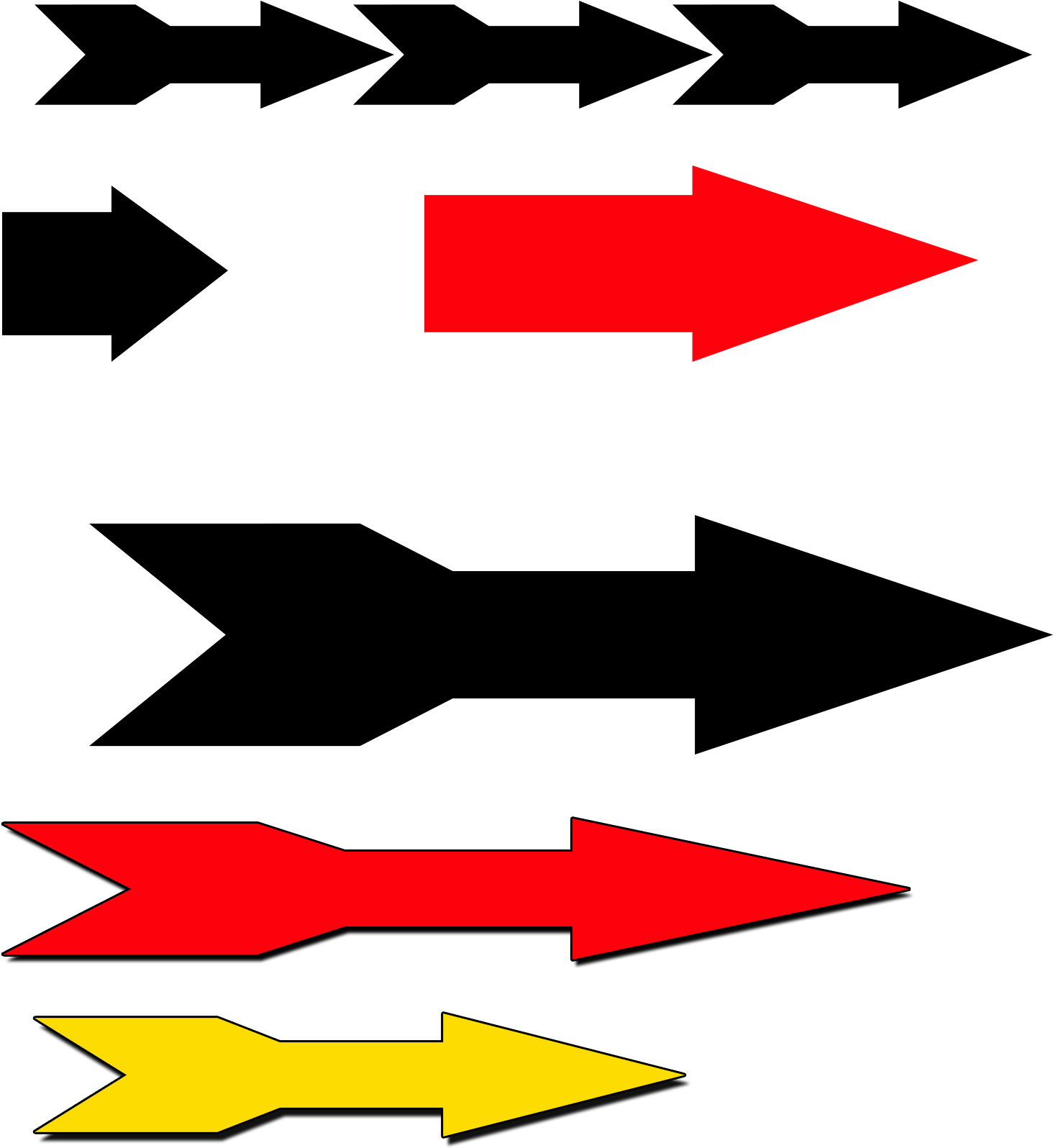 Different Shapes Of Arrow Signs - Graphic Design (1890x1890), Png Download