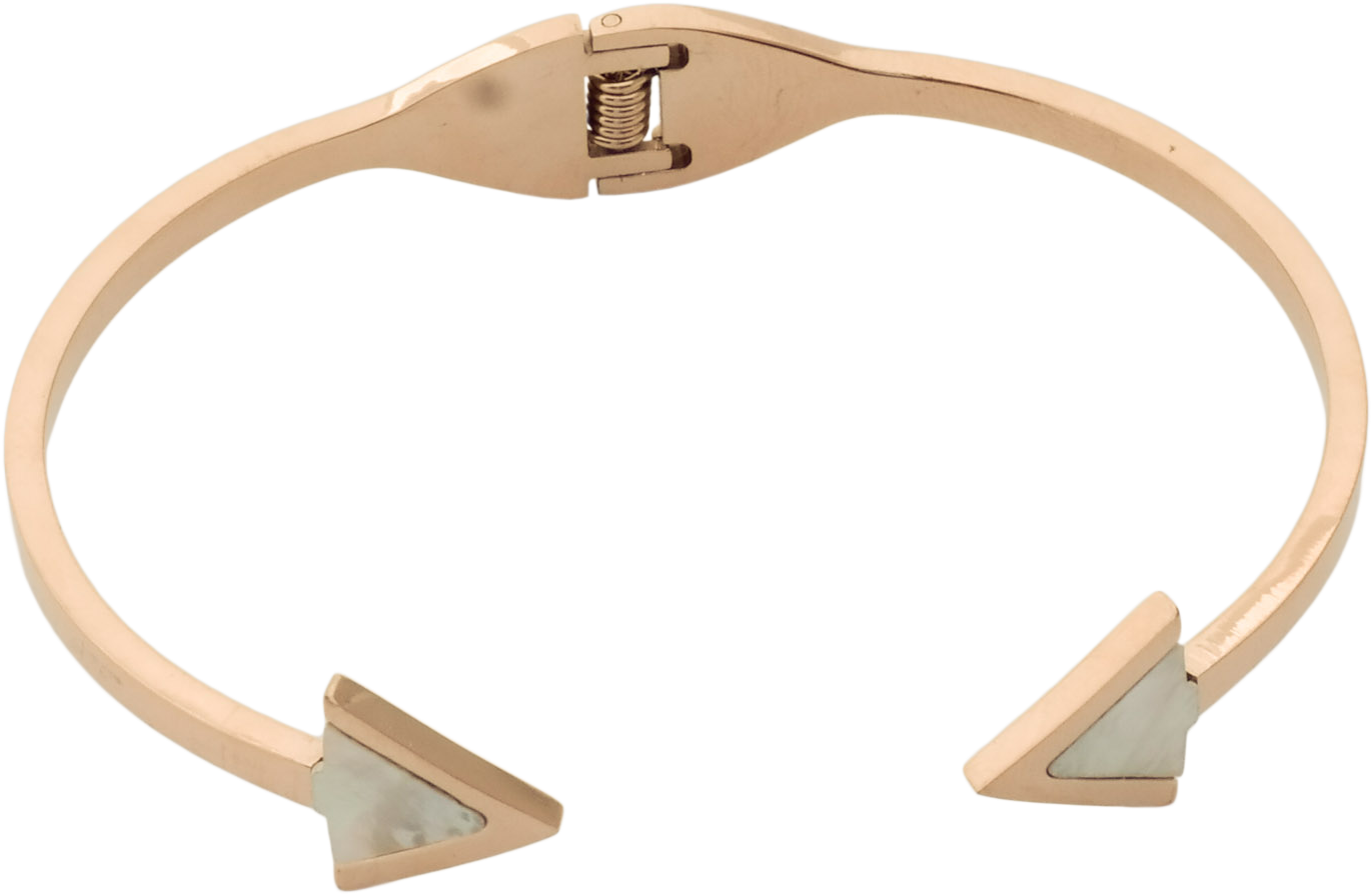 Rose Gold Arrow Cuff Bracelet - Bangle (1536x2048), Png Download