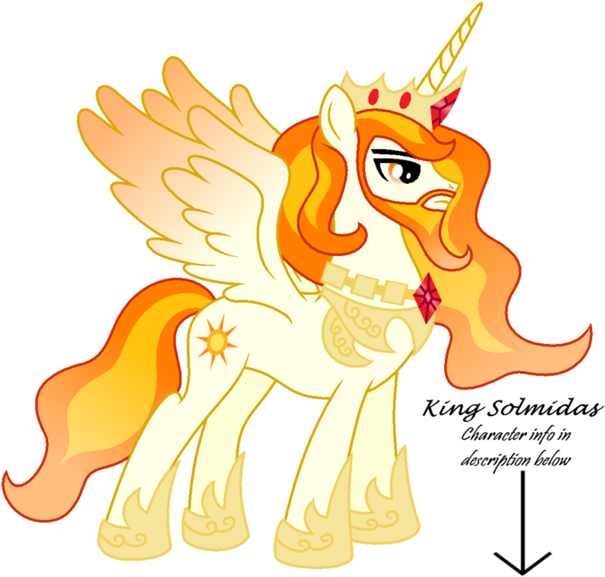 Solar Flare Images My Dad,the Fire King Hd Wallpaper - Mlp King Solar (942x848), Png Download