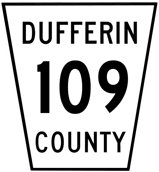 Dufferin Road 109 Sign - Sign (540x586), Png Download