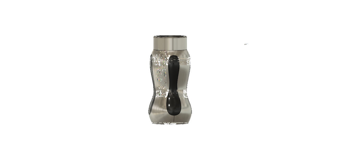 Vinu Bottle V4 - Silver (1366x589), Png Download