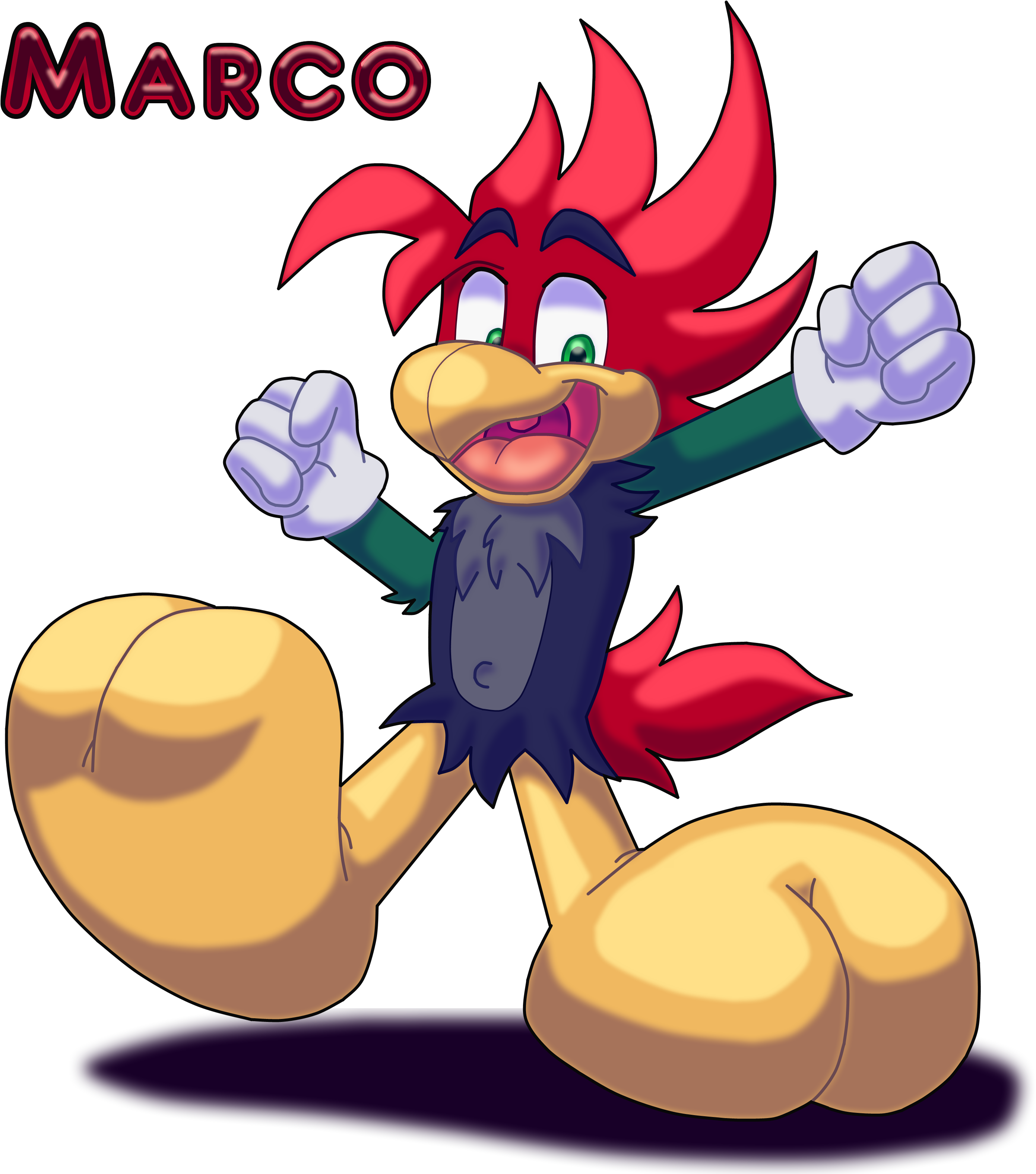 Ams - Marco - Cartoon (2835x3200), Png Download
