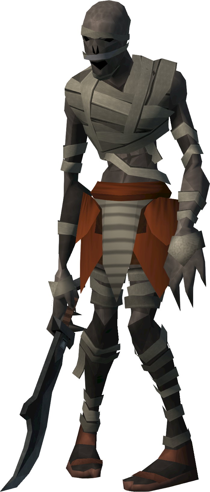 Runescape Mummy (698x1633), Png Download