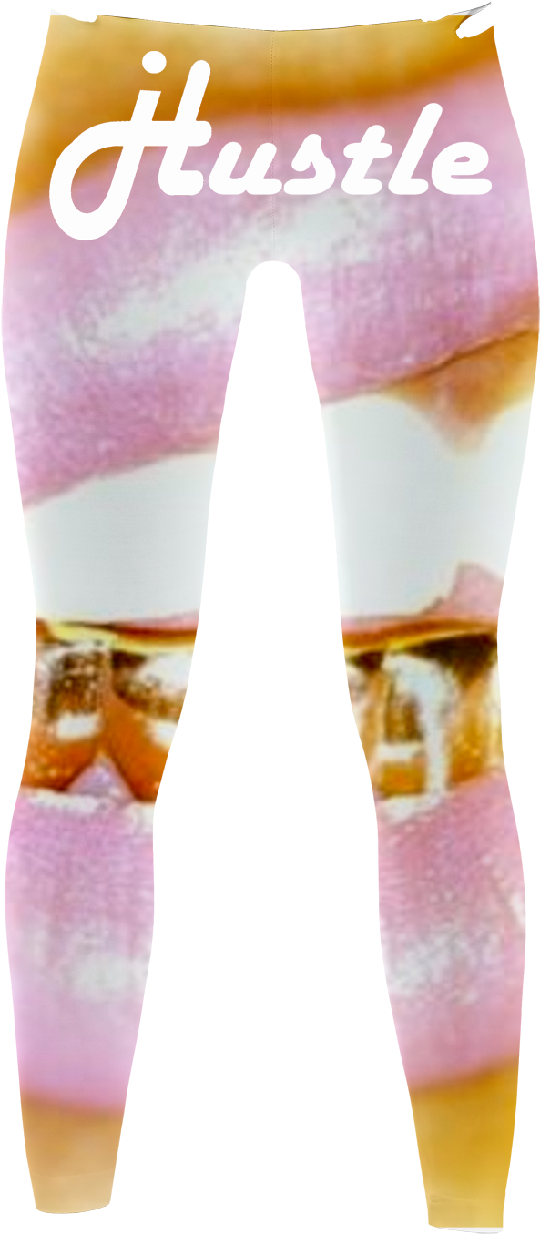 Ihustle Gold Teeth Leggings - Leggings (1376x2048), Png Download