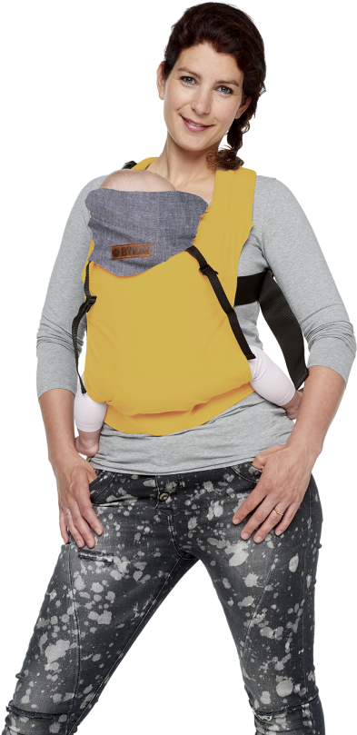 Beidseitig Nutzbare Ergonomische Babyrage - Bykay Draagzak (560x838), Png Download