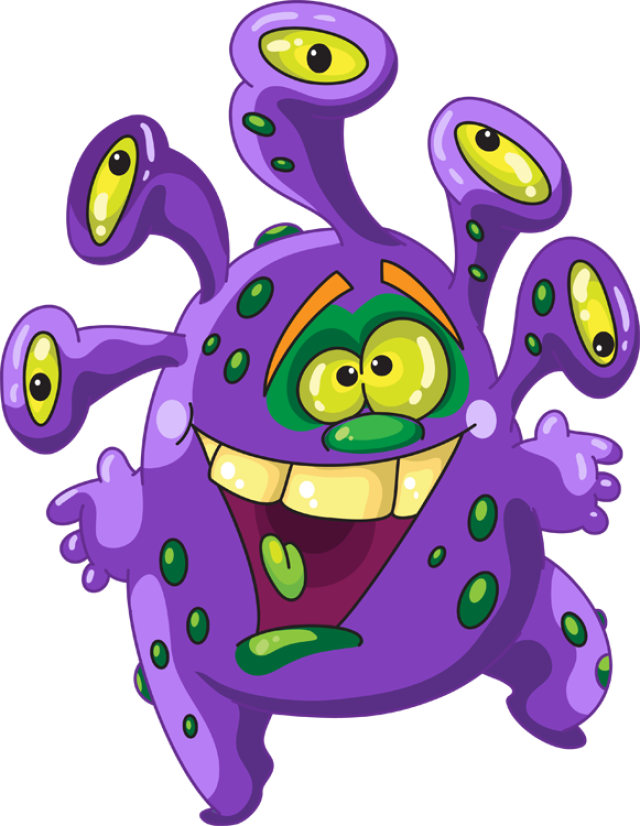Weird Clipart Monster - Monster Funny (640x826), Png Download