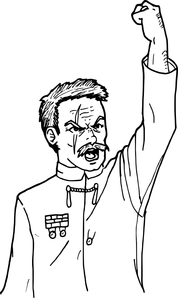 Dictator Drawing (611x1024), Png Download