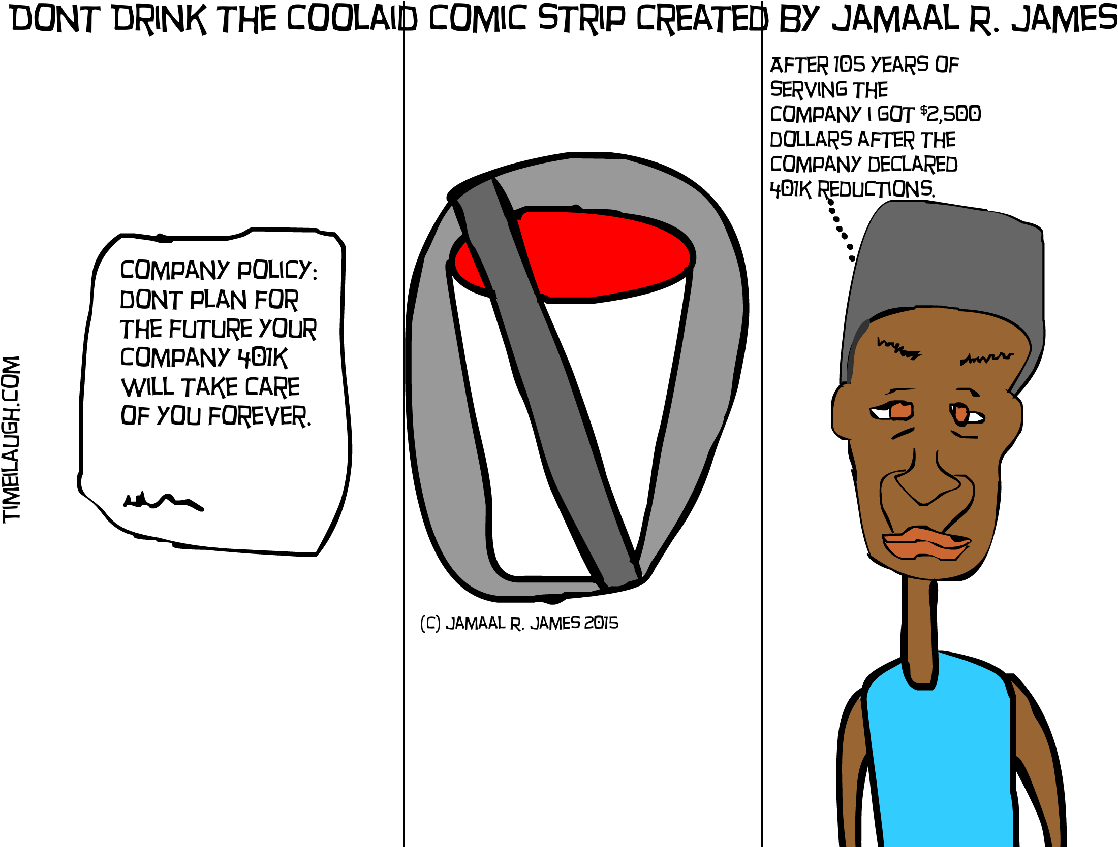 Don't Drink The Cool-aid Comic Strip Created By Jamaal - Cartoon (2292x1667), Png Download