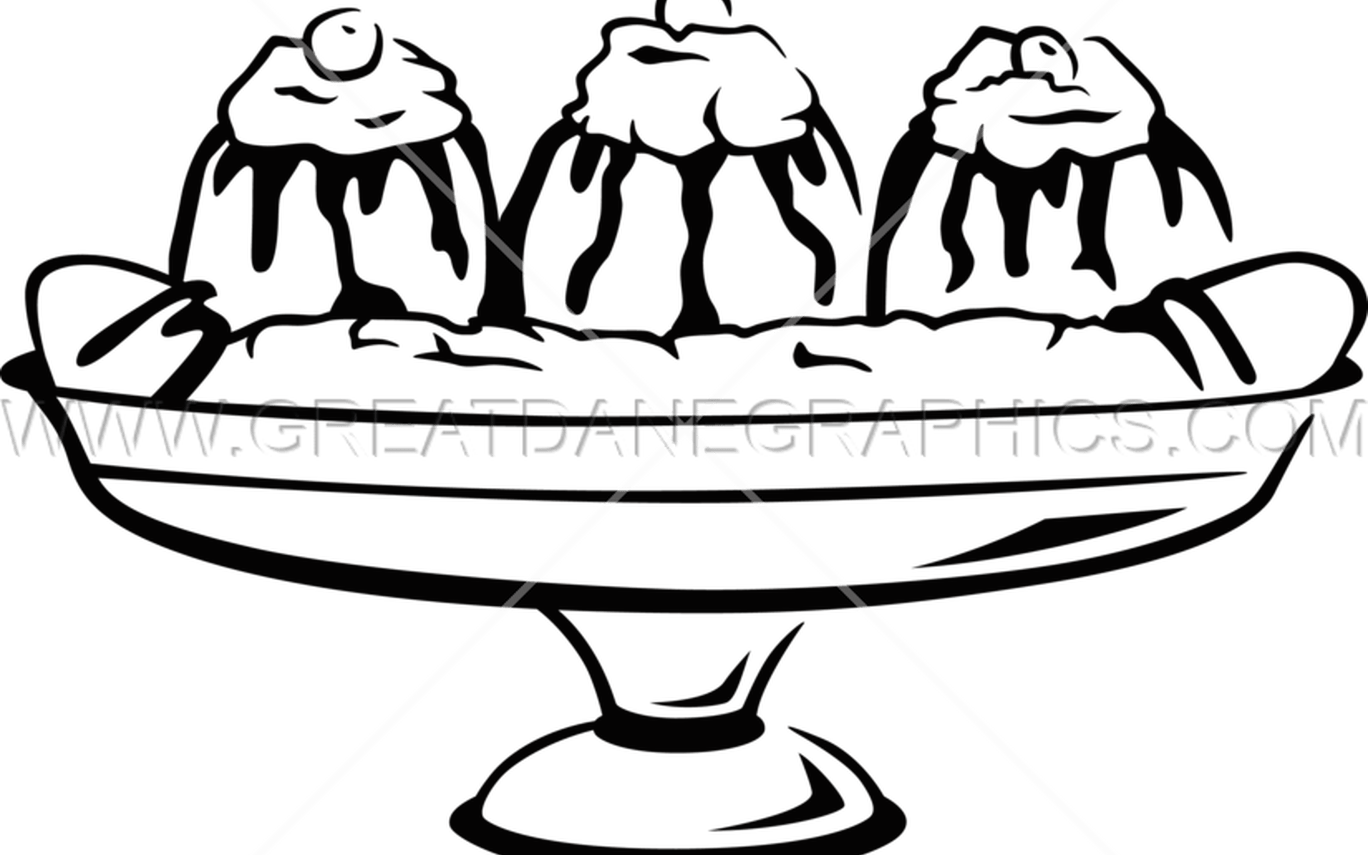 Bananas Split Production Ready Artwork For Shirt Printing (1368x855), Png Download