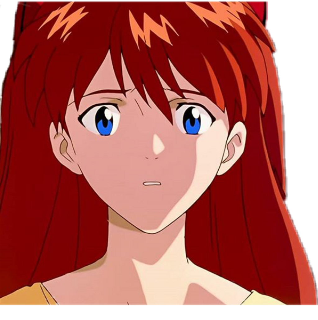 Asuka Sticker - Cartoon (1024x1031), Png Download