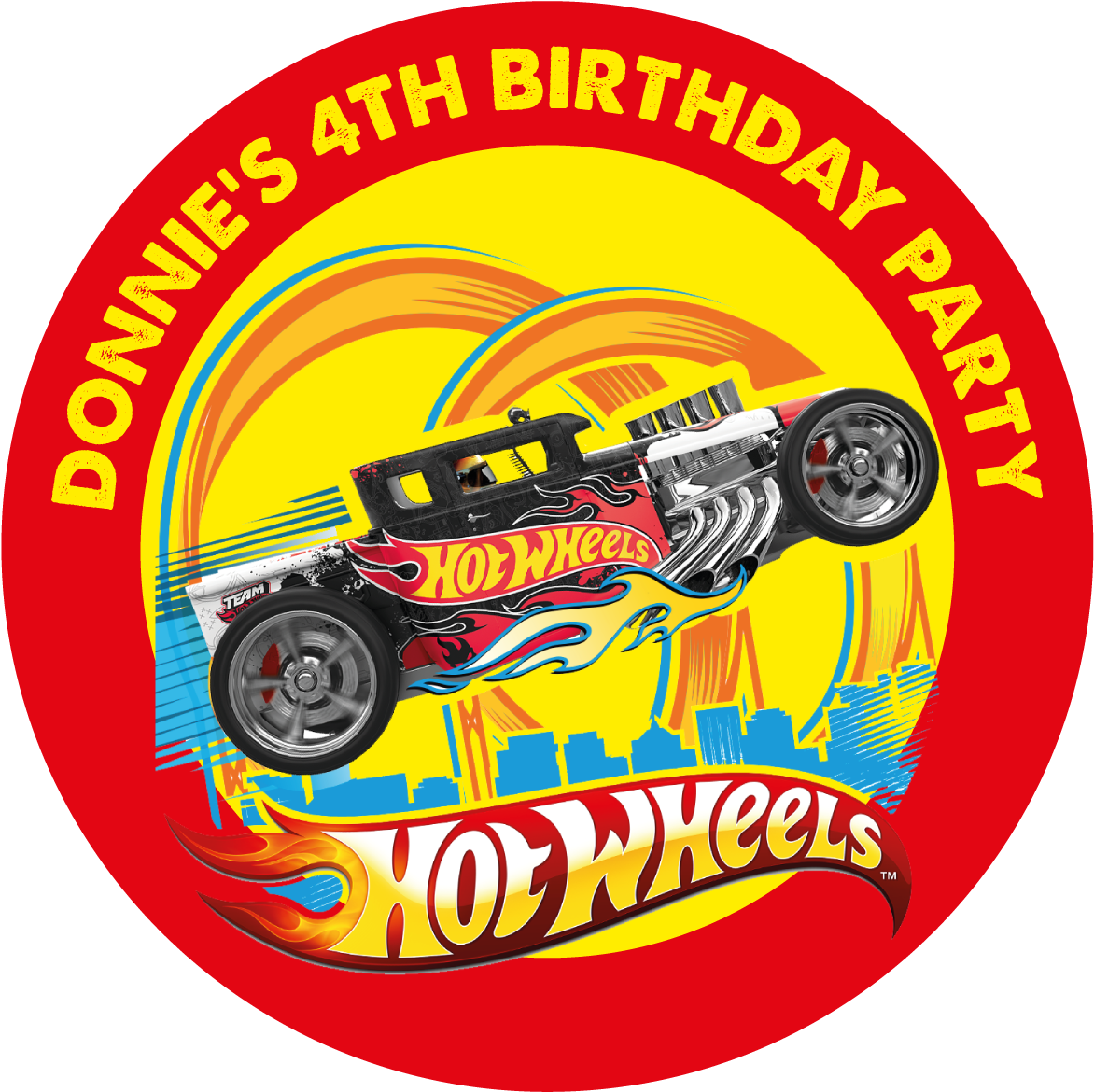 Hot Wheels Party Box Stickers - Hot Wheels Cars Logo (1200x1200), Png Download