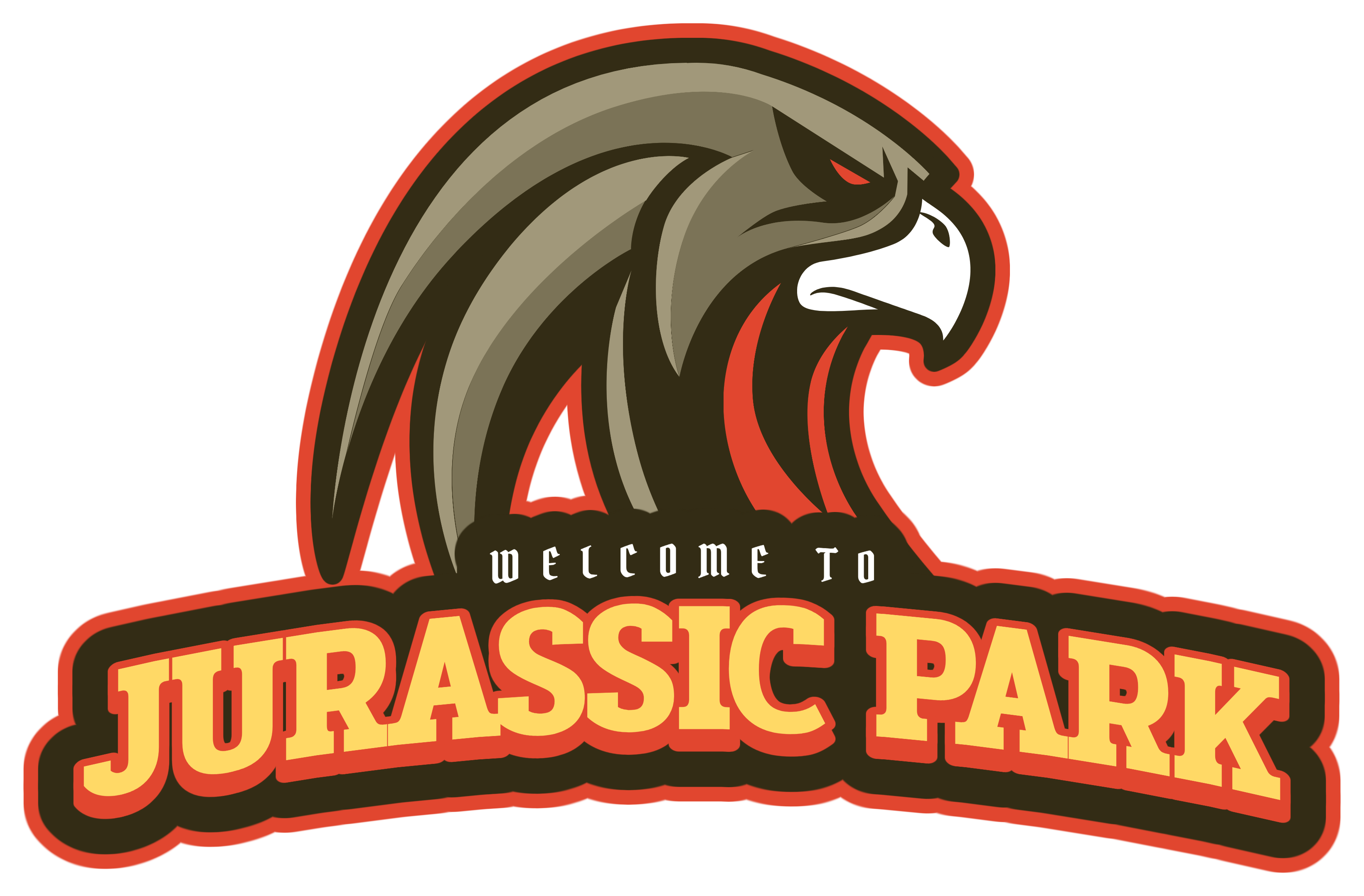 Welcome To Jurassic Park (4000x2261), Png Download