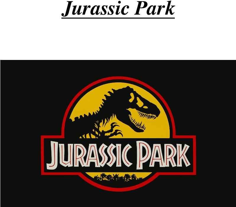 Print - Jurassic Park (827x1169), Png Download