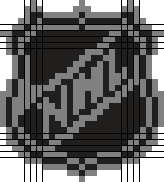 Nhl Perler Bead Pattern / Bead Sprite - Nhl Logo Perler Beads (568x631), Png Download