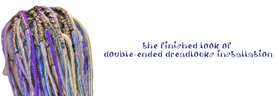 Sythethic Dreadlocks Installation 3 - Wool (1024x329), Png Download