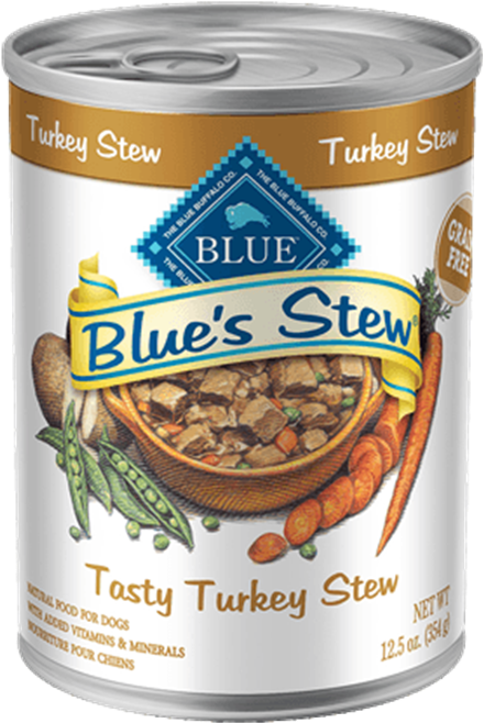 Lg 9337c9 Blue Buffalo Blue Stew Tasty Turkey Wet Dog - Blue Buffalo Blue's Stew (595x800), Png Download
