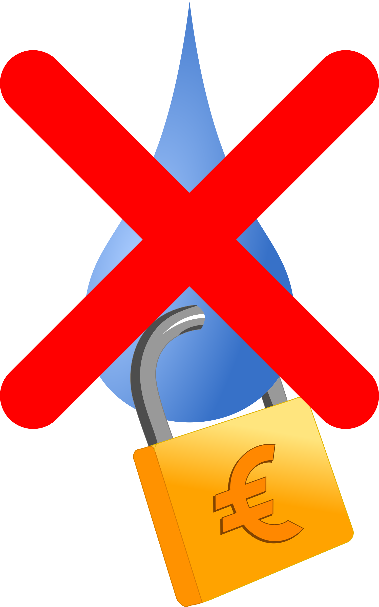 This Free Icons Png Design Of No Acqua Privatizzata (1498x2400), Png Download