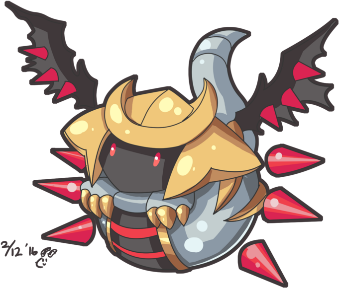 Girpotina, The Potted Version Of Giratina - Cartoon (728x807), Png Download