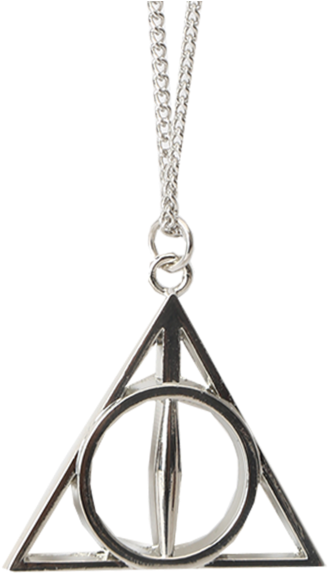 Deathly Hallows Necklace Transparent (528x600), Png Download