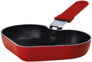 Kitchen Extras Mini Heart Fry Pan Red - Heart Shaped Pan (750x750), Png Download