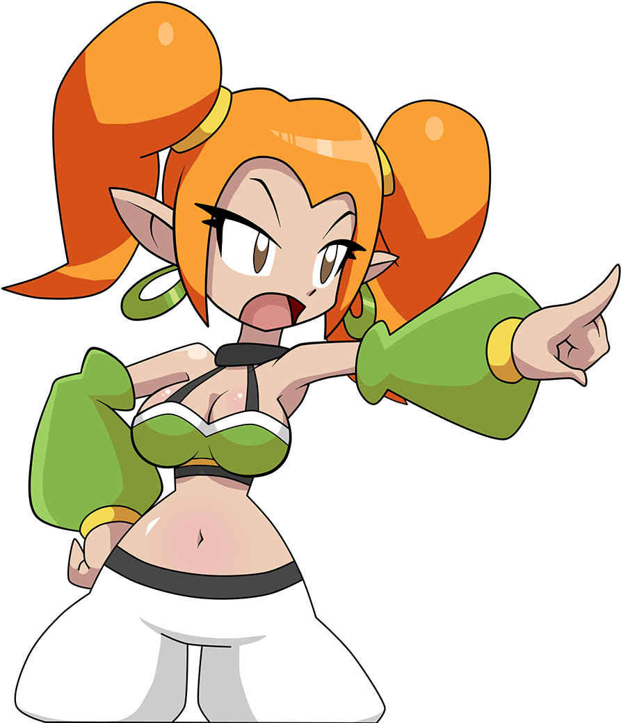 #cutiesaturday I Drew Holly From The New Shantae Game - Cartoon (1036x1087), Png Download