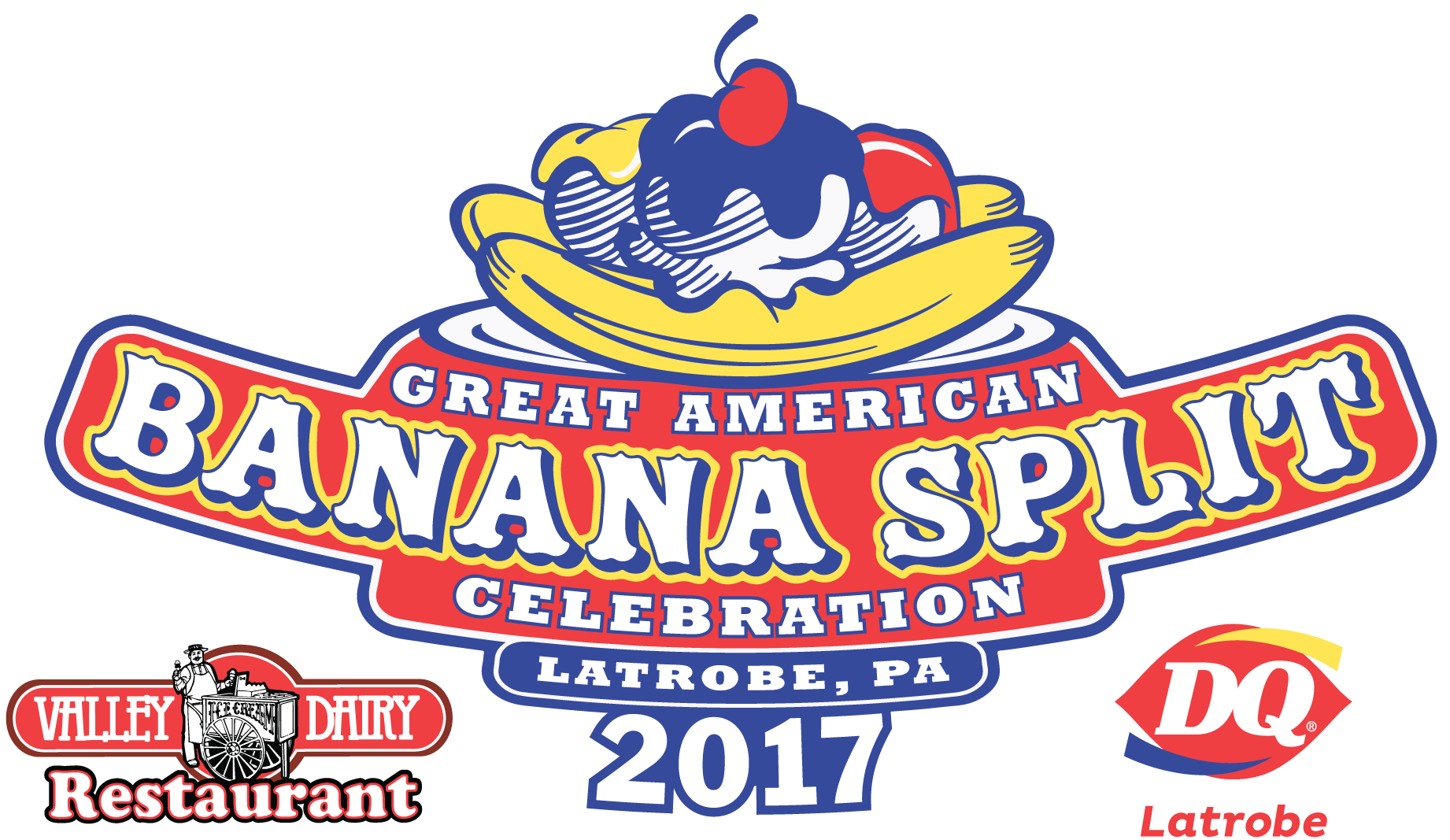 Valley Dairy Great American Banana Split Celebration - Dairy Queen (2000x1268), Png Download