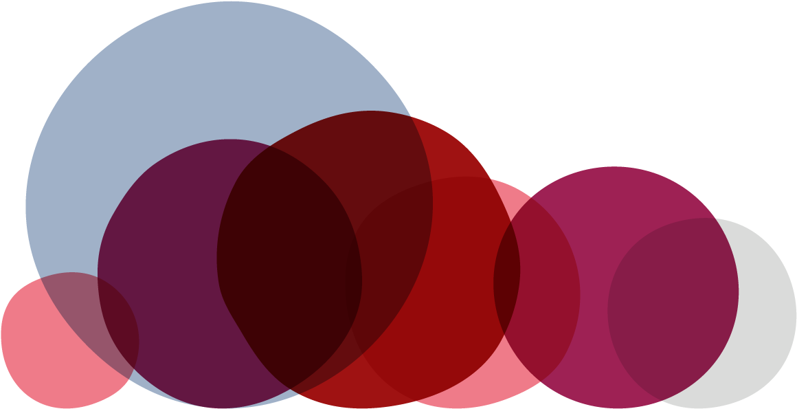 Abstract Illustration Formed Of Overlapping Shapes - Circle (1200x800), Png Download