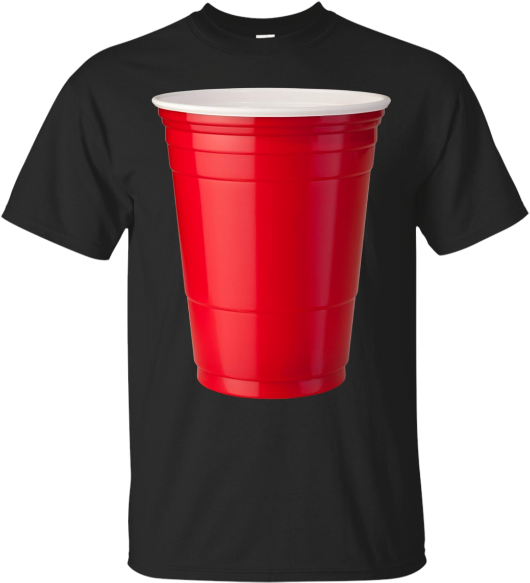 Red Solo Cup , Party Beer Drinking By Zany Brainy Apparel - Vault Tec T Shirt (1155x1155), Png Download