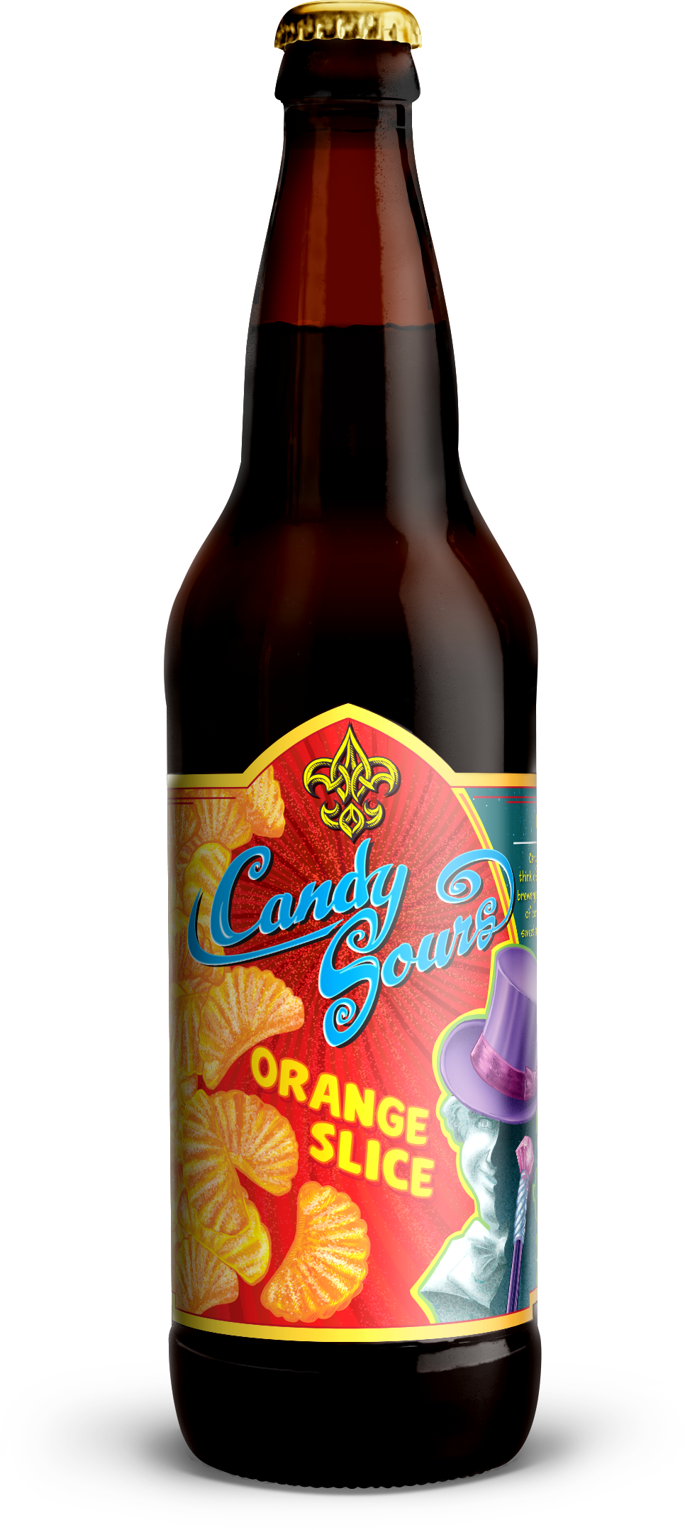 Orange Slice Bottle - Beer Bottle (966x2156), Png Download