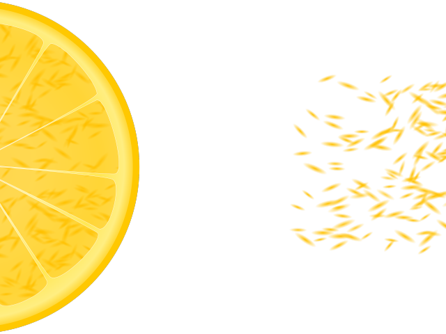 Citrus Clipart Orange Slice - Circle (640x480), Png Download
