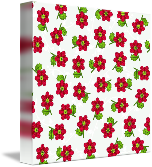 Poinsettia By Mary L Dolan (592x650), Png Download