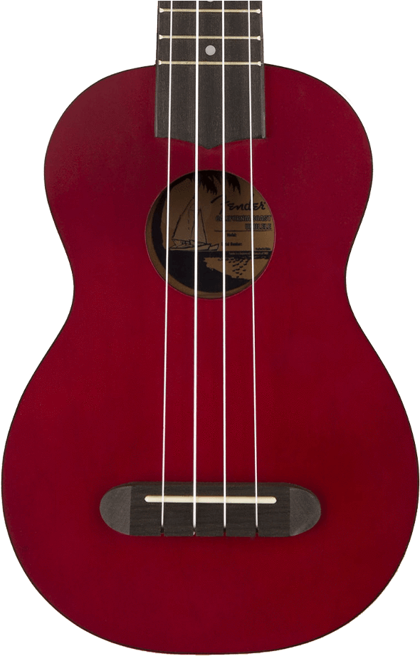 Fender Venice Ukulele In Cherry Red Sn - Fender California Series (1000x1000), Png Download