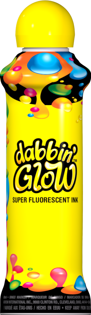 Yellow Dabbin' Glow Ink - Snack (302x1039), Png Download