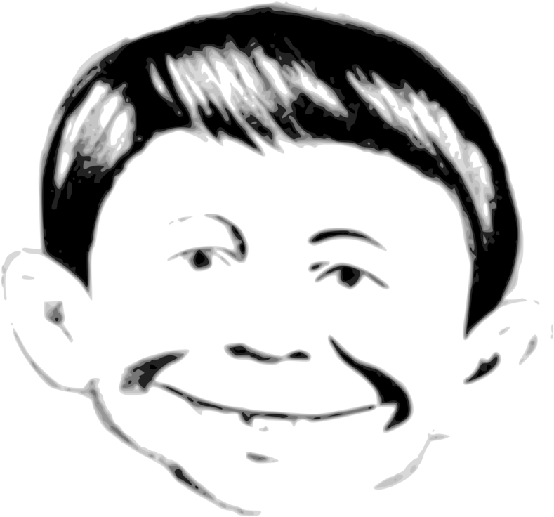 Alfred E Neuman Mad Encapsulated Postscript Graphic - Alfred E Neuman Vector (820x750), Png Download