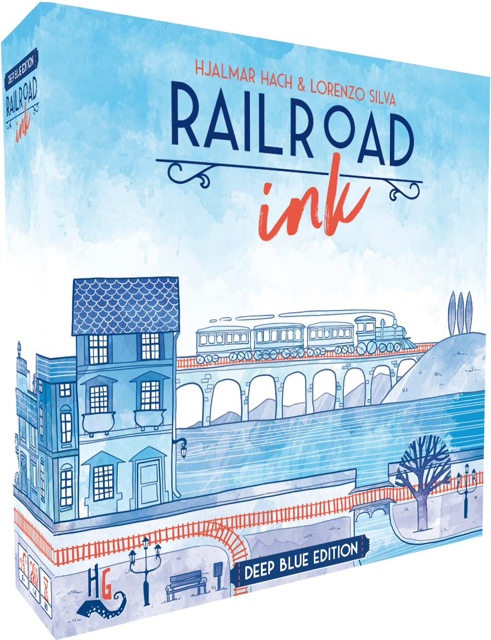 In - Railroad Ink Board Game (1634x1730), Png Download