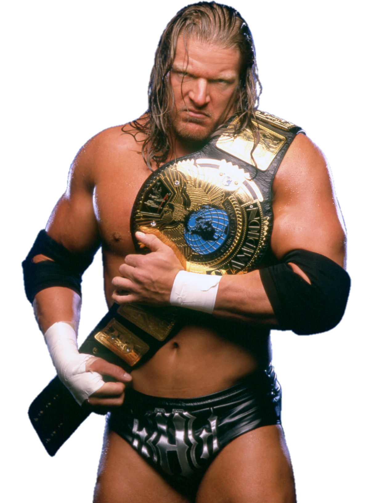 Image Id - - Triple H Wwf Champion (1200x1713), Png Download