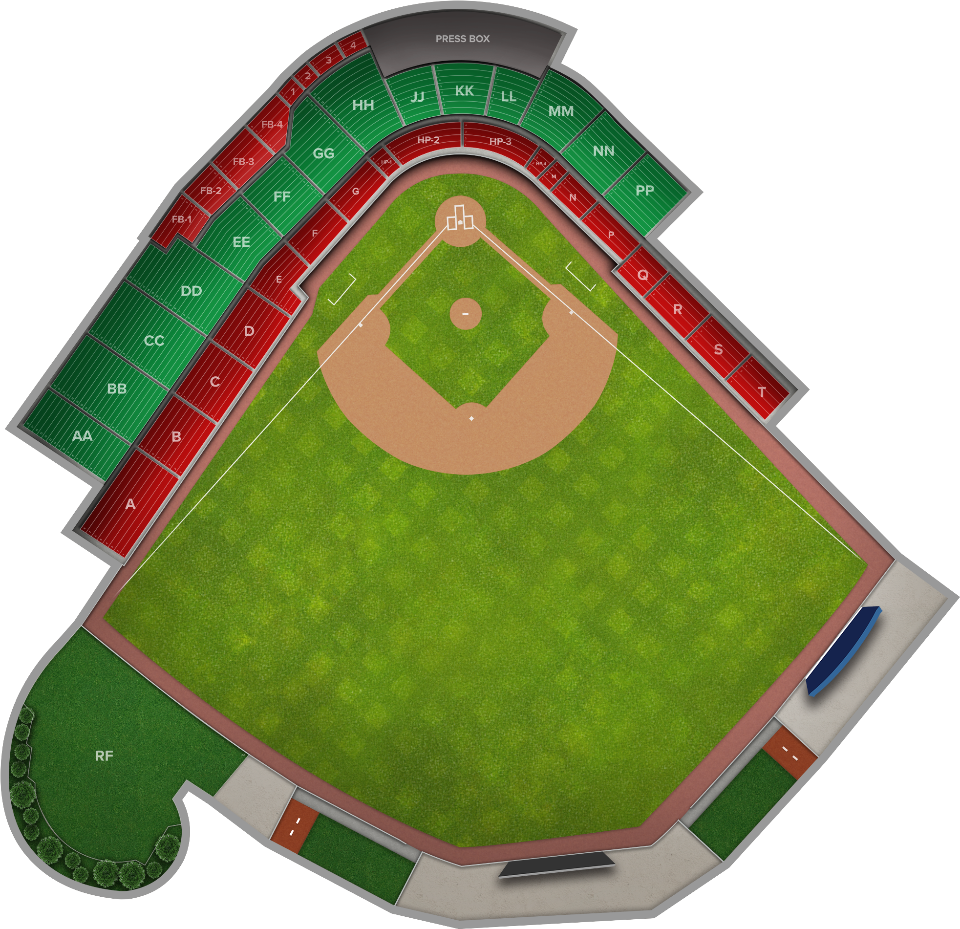 Baseball Field Png (2560x1936), Png Download