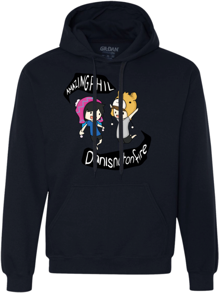 Dan And Phil Sweatshirt Hoodies - Dan And Phil T Shirt Design (1024x1024), Png Download