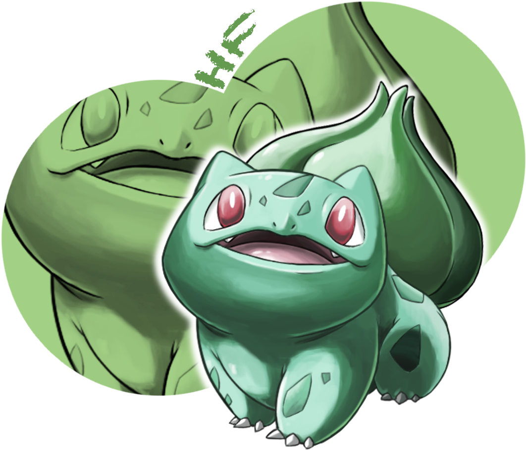 #pokemon #bulbasaur #ivysaur #venusaur #fanart #pokemonfanart - Cartoon (1080x1000), Png Download