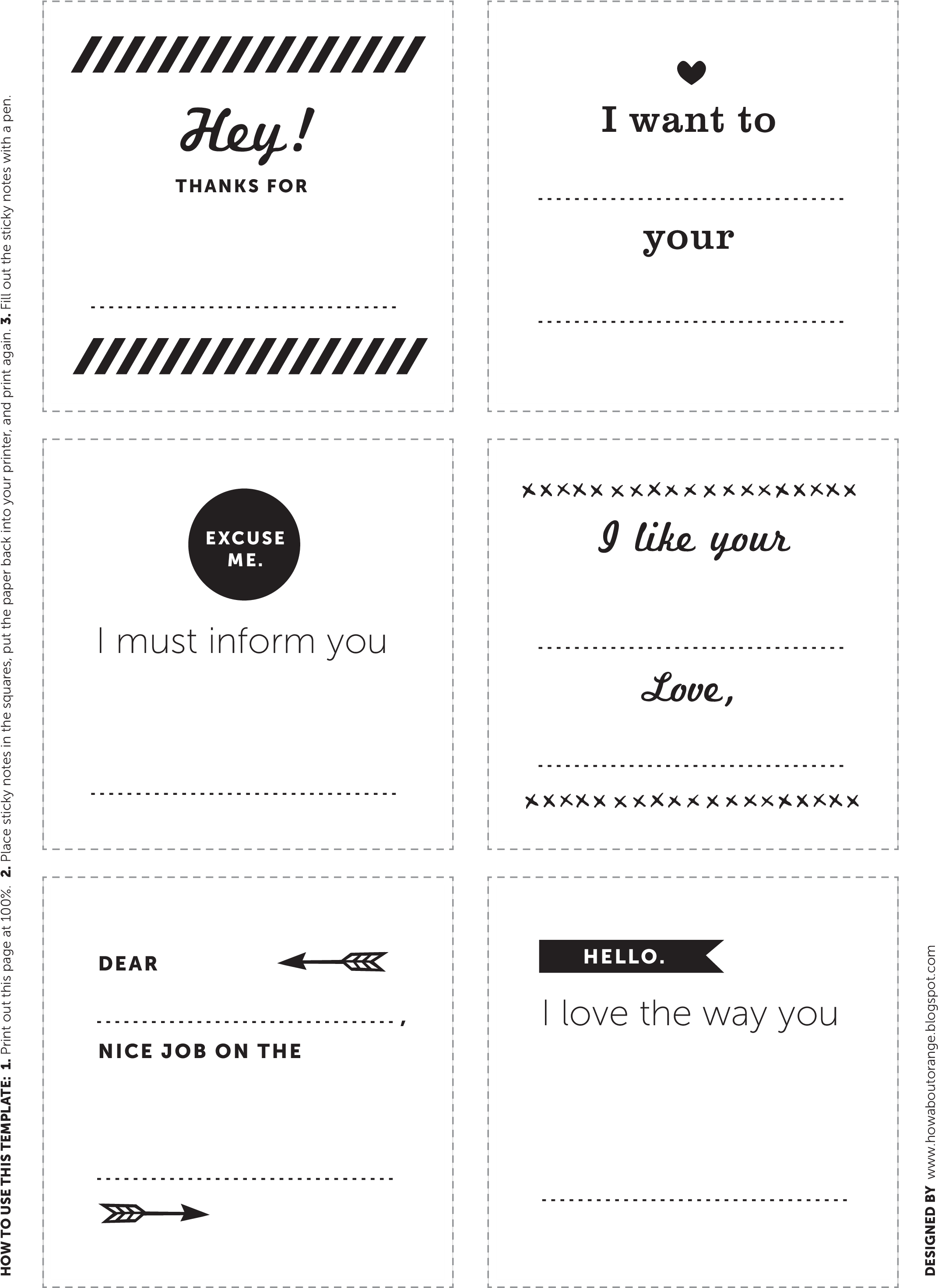 Printable Sticky Notes - Number (2550x3300), Png Download