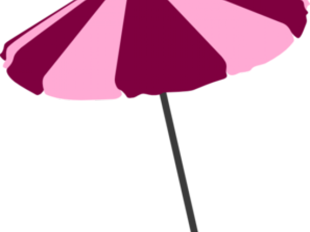 Beach Umbrella Pink (640x480), Png Download